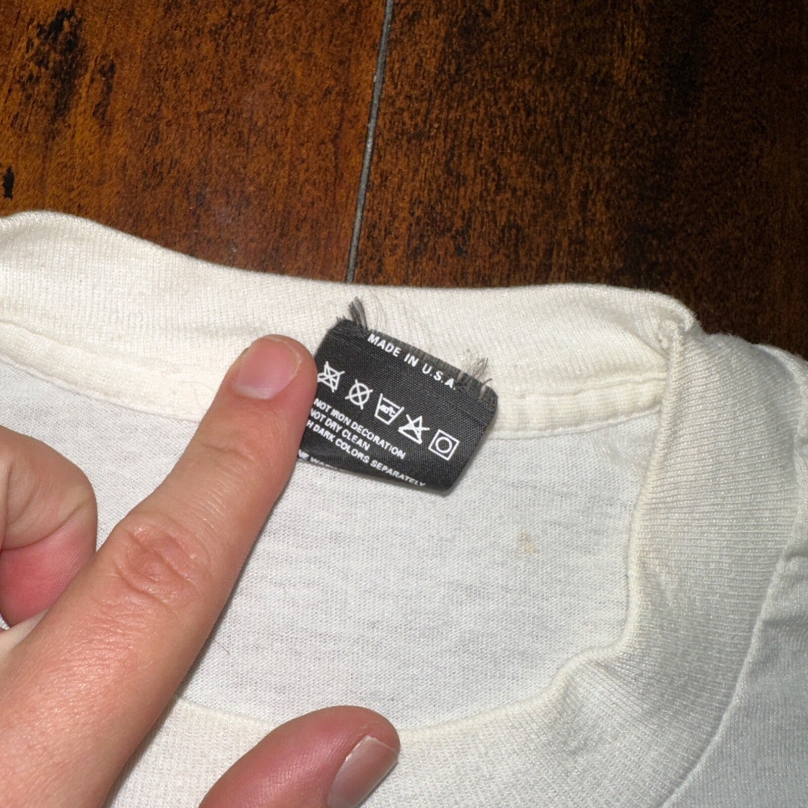 Tribal Vintage T Shirt Tattoo Feathers Tribe USA Screen Stars White Single Stitc