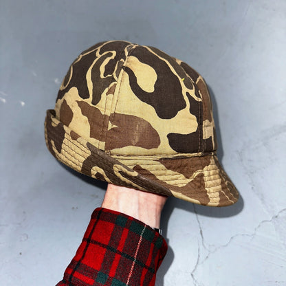 Frogskin Hunting 70s Fisherman Vintage Hat Bucket POST WWII Frog Skin USMC Camo