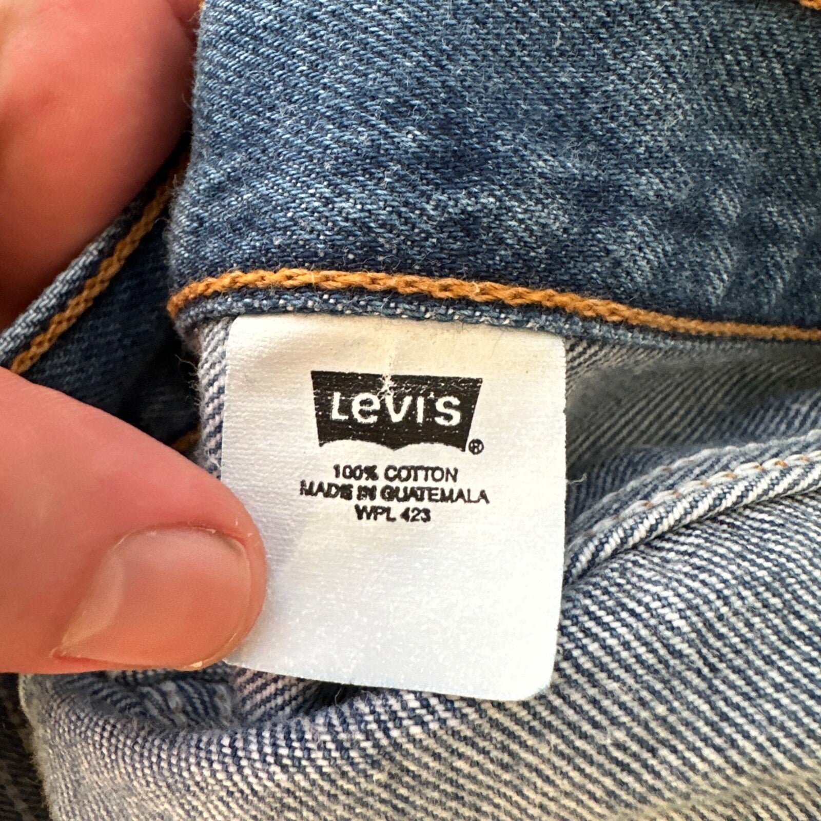 VTG Levis 501 XX Button Fly 90s Y2K Jeans Denim Straight Capri 34x30 Act 31x25