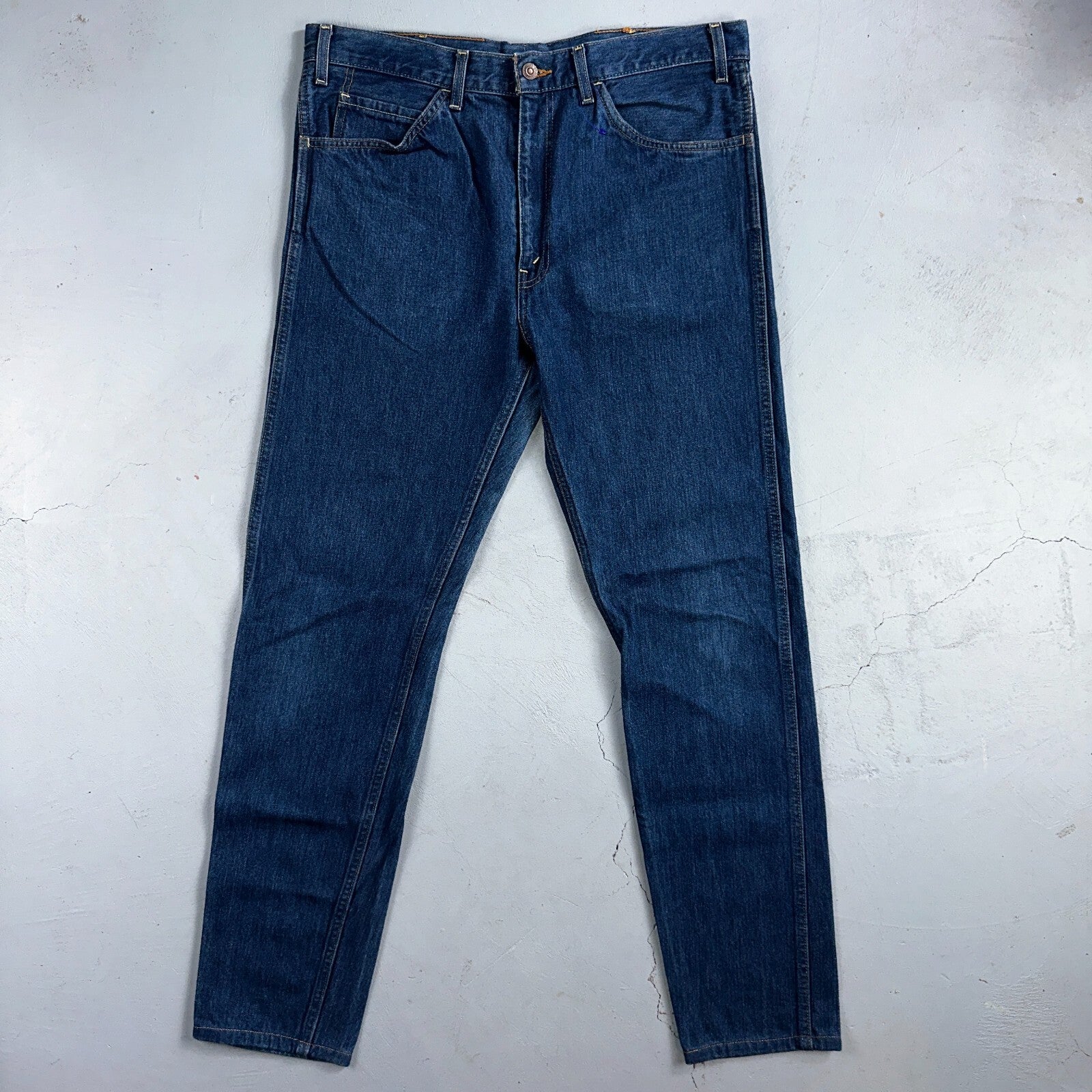 Levis 605 Vintage LVC Orange Tab Slim Blue Med Wash Y2K 36x34 Jeans Act 36x32