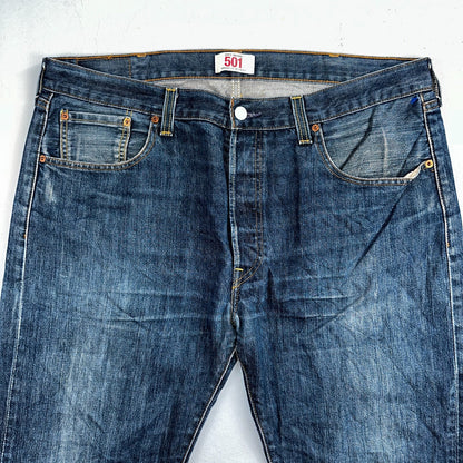 Levis 501 Vintage Y2K XX Straight Leg Jeans Blue Med Wash 38x34 Act 38x33
