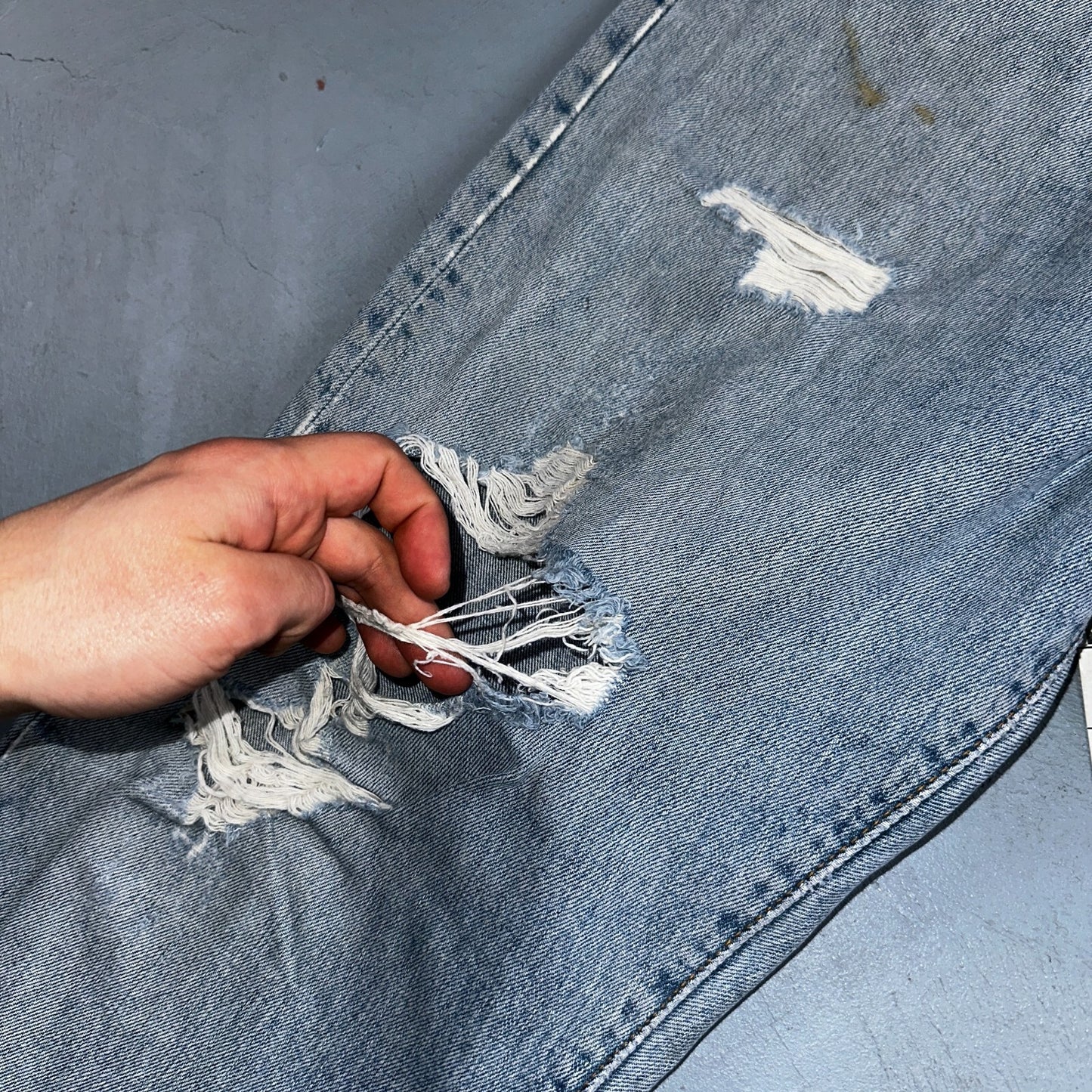 Levis 501 Vintage Y2K XX Straight Leg Jeans 90s Blue Light Wash 38x32 Act 37x30