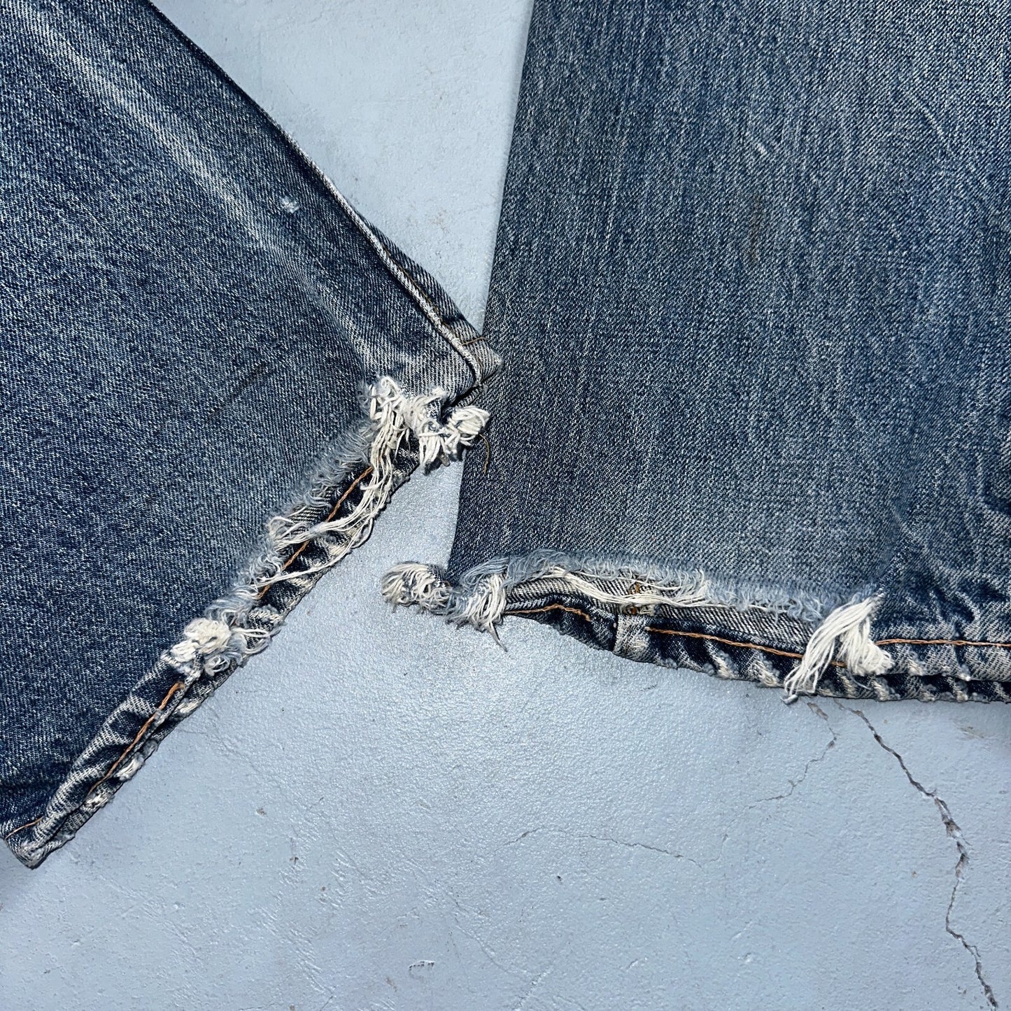 Levis 517 Vintage 70s SS USA Red Tab Bootcut Flare Blue Jeans Talon Act 29x32