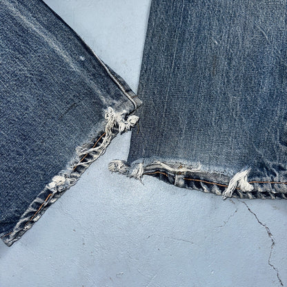 Levis 517 Vintage 70s SS USA Red Tab Bootcut Flare Blue Jeans Talon Act 29x32
