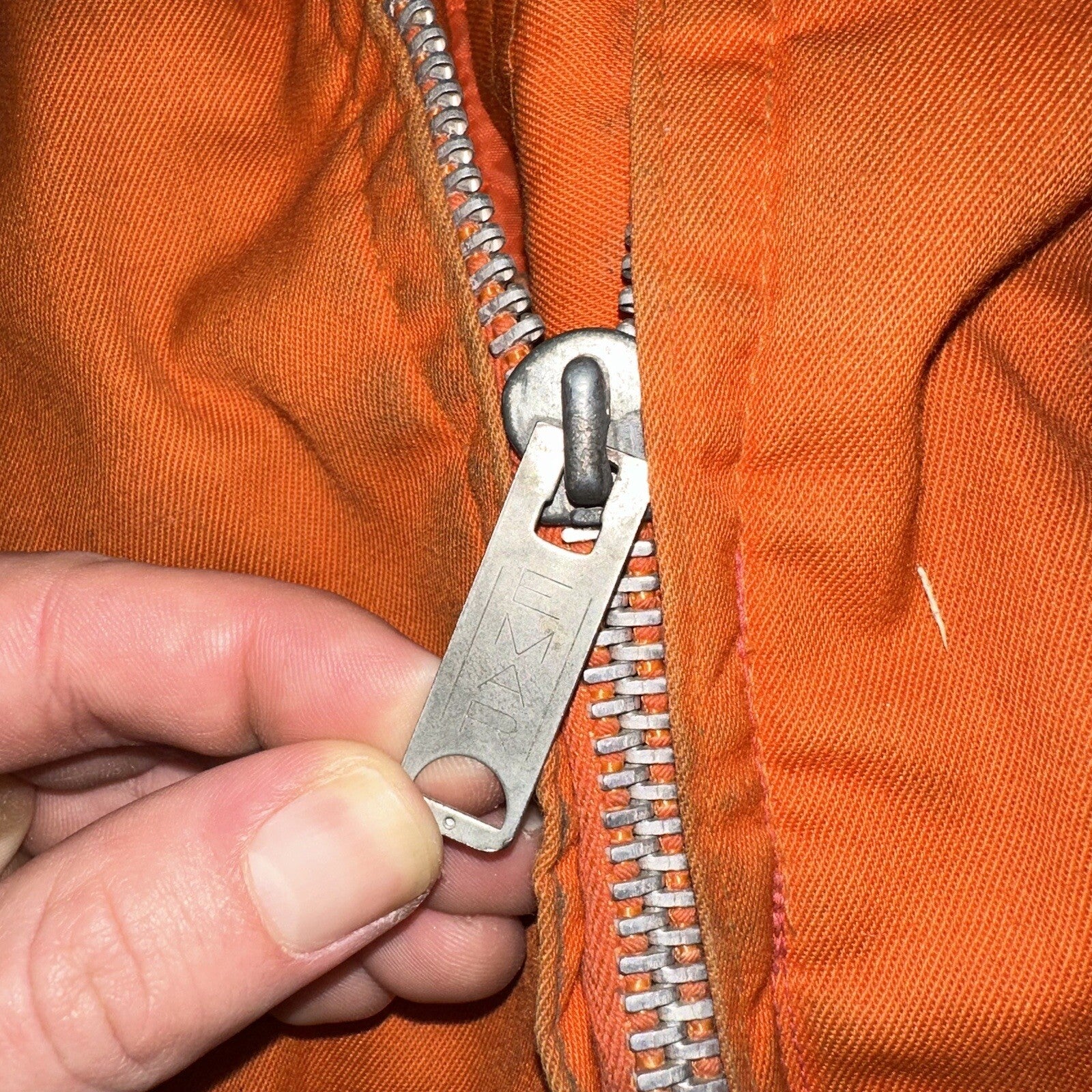 Vtg 50s 60s Hunters Friend Orange L Canvas Hunting Jacket Work Coat Rockabilly