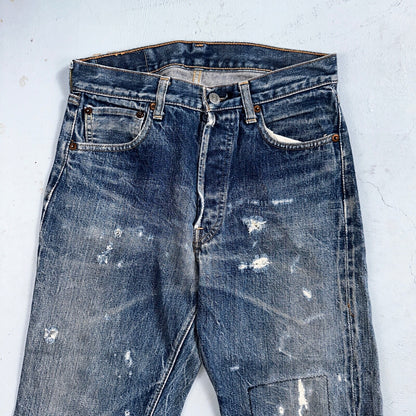Levis 501 Big E Vintage 60s Redline Selvedge USA XX Boot Cut 517 Jeans Act 27x32