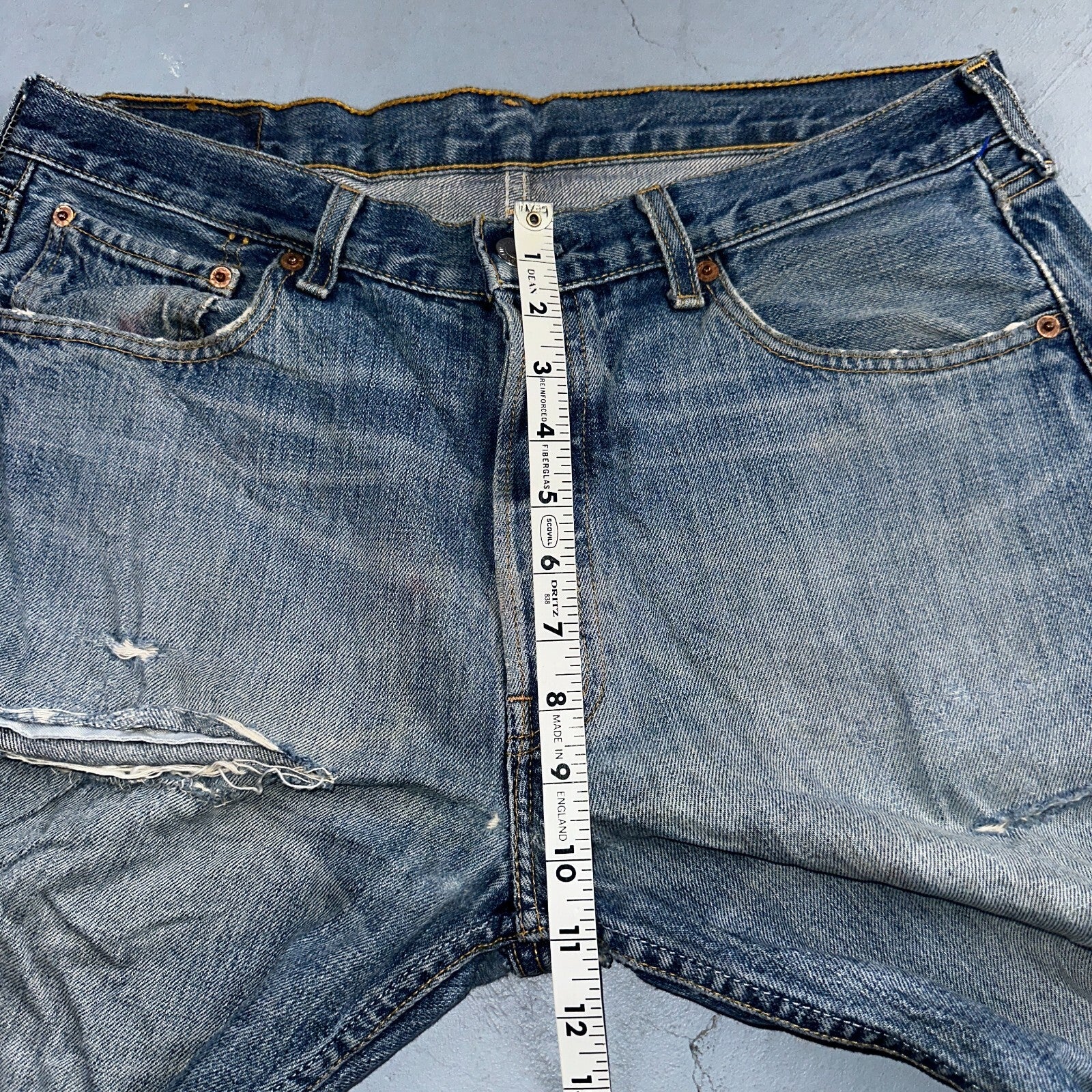 Levis 501 Vintage Y2K XX Straight Leg Jeans Blue Light Wash 34x34 Act 33x33