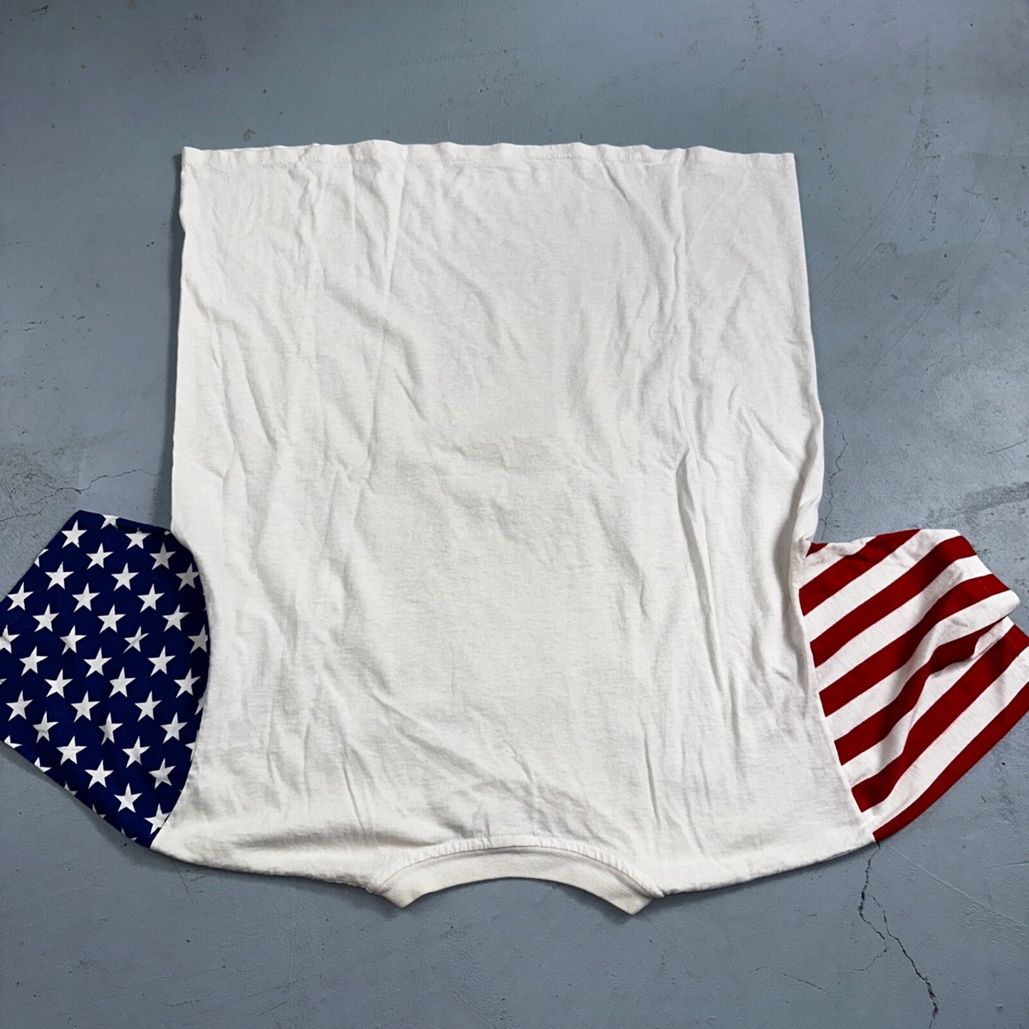 USA Flag American Flag VTG T Shirt LA Sportswear Custom Glitter One Of A Kind