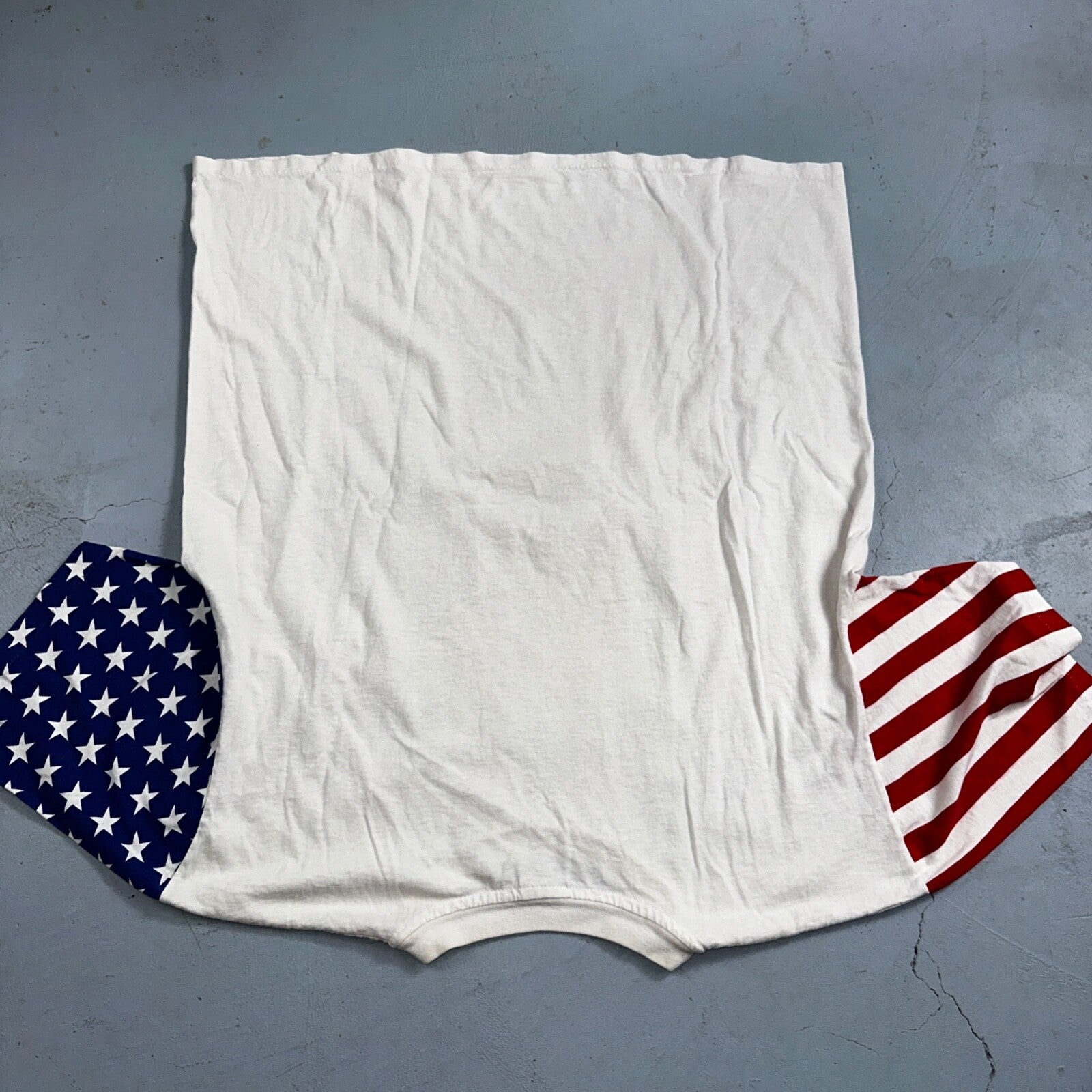 USA Flag American Flag VTG T Shirt LA Sportswear Custom Glitter One Of A Kind