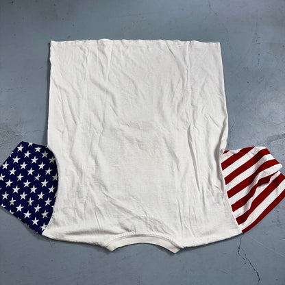 USA Flag American Flag VTG T Shirt LA Sportswear Custom Glitter One Of A Kind