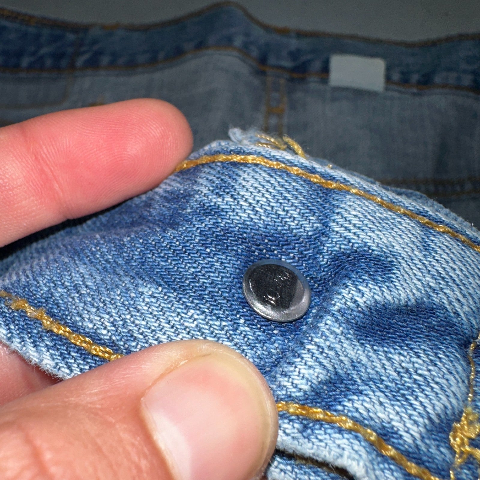 Levis 501 Vintage Y2K 90s XX Straight Leg Jeans Blue Light Wash 38x30 Act 36x30