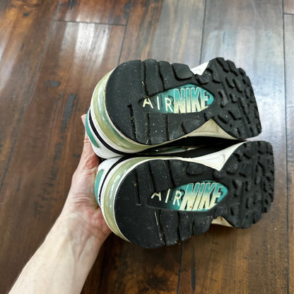 Nike Sneakers Womens 8.5 White Green Air Max 93 Dusty Cactus Athletic 307167-100