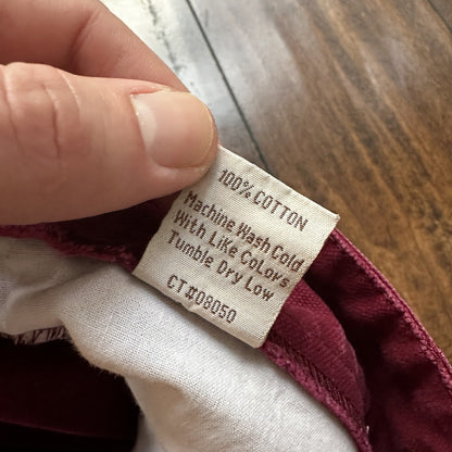 VTG Mens Scully Rangewear Cotton Canvas Outdoor Pants Buckleback Cowboy 36 Red