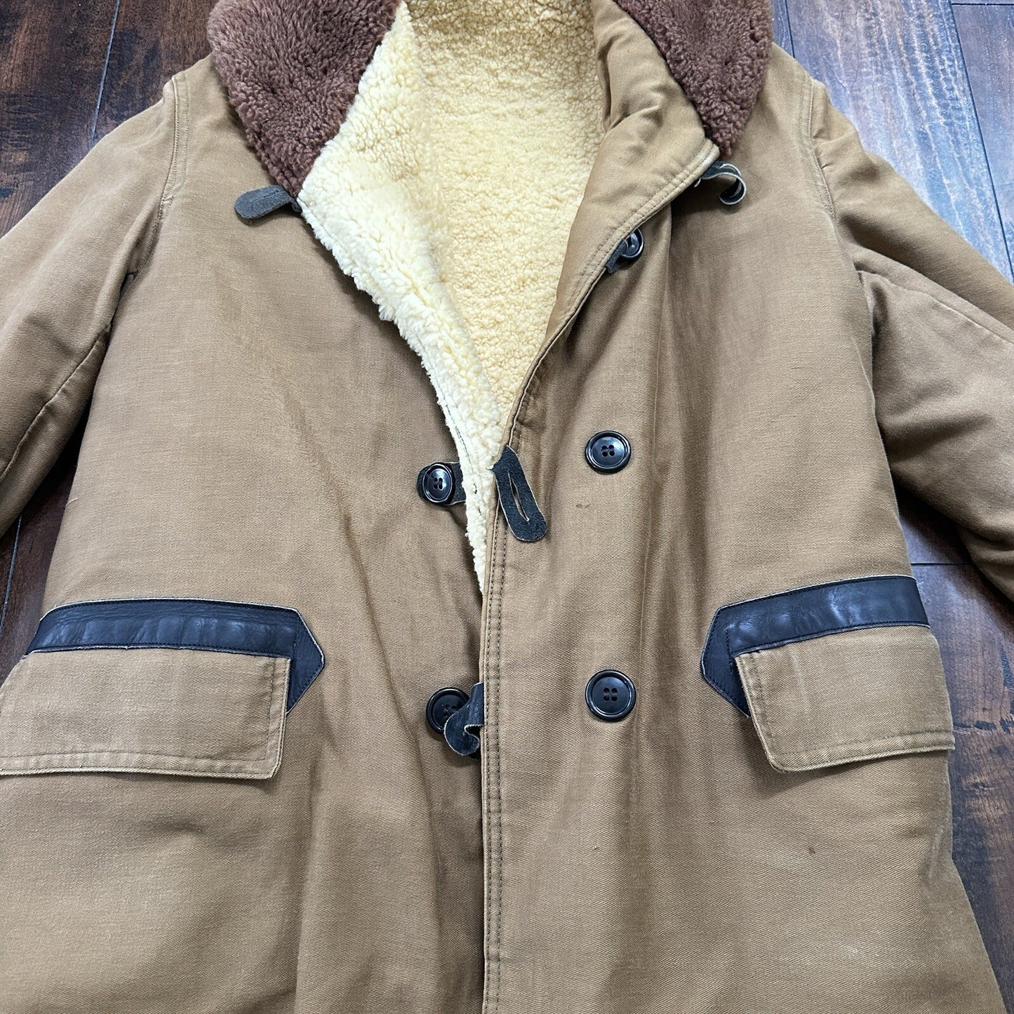 VTG 1930s 1940s USMC Deck Jacket 42 USN US Military 30s 40s Transport Mackinaw