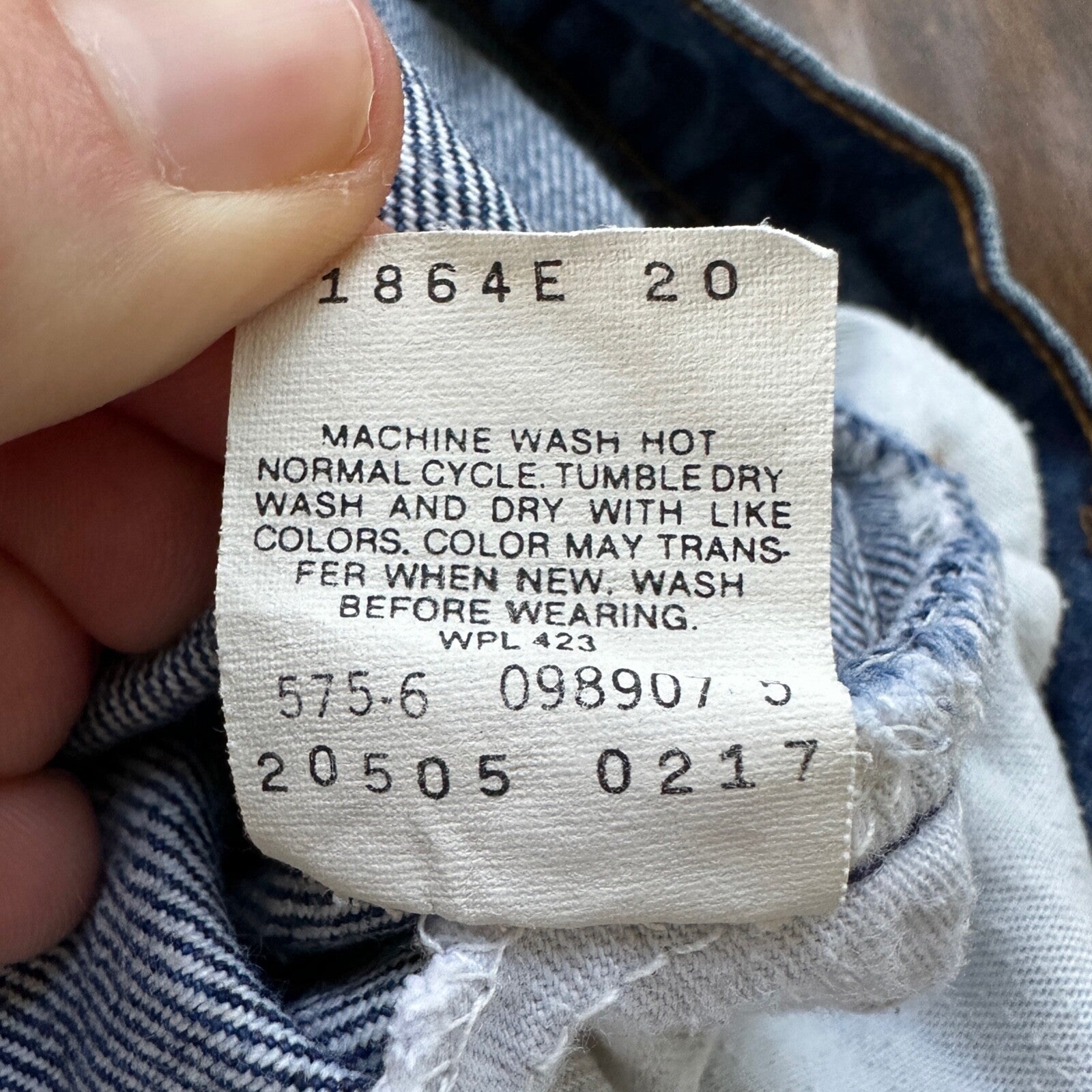 VTG Levis 505 Jeans 42x30 Orange Tab 90s 80s Made in USA 501 Tag Act 40x28