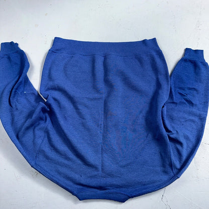 Russell Athletic Thrashed USA Sweatshirt VTG Crewneck L Blue Basic Cool Gym