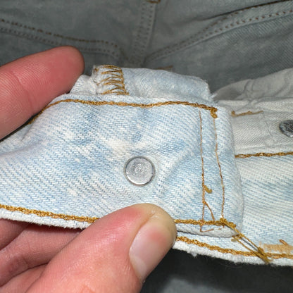 Levis 501 Vintage 90s USA XX Straight Leg Jeans 32x34 Blue Light Wash Act 29x32