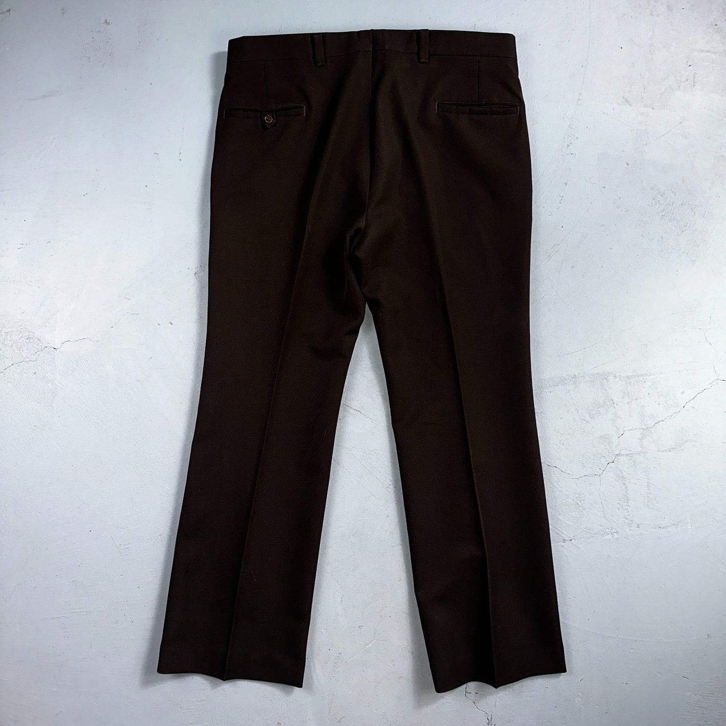 VTG Mens 2 PC Suit 40 Jacket Coat Pants Brown Levis Panatela Polyester 80s