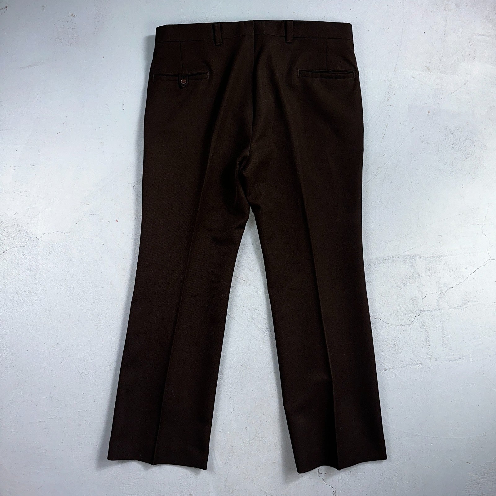 VTG Mens 2 PC Suit 40 Jacket Coat Pants Brown Levis Panatela Polyester 80s