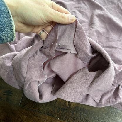 VTG Marty Gutmacker Soft Purple Button Down Shirt Disco Blouse Rockabilly 60s