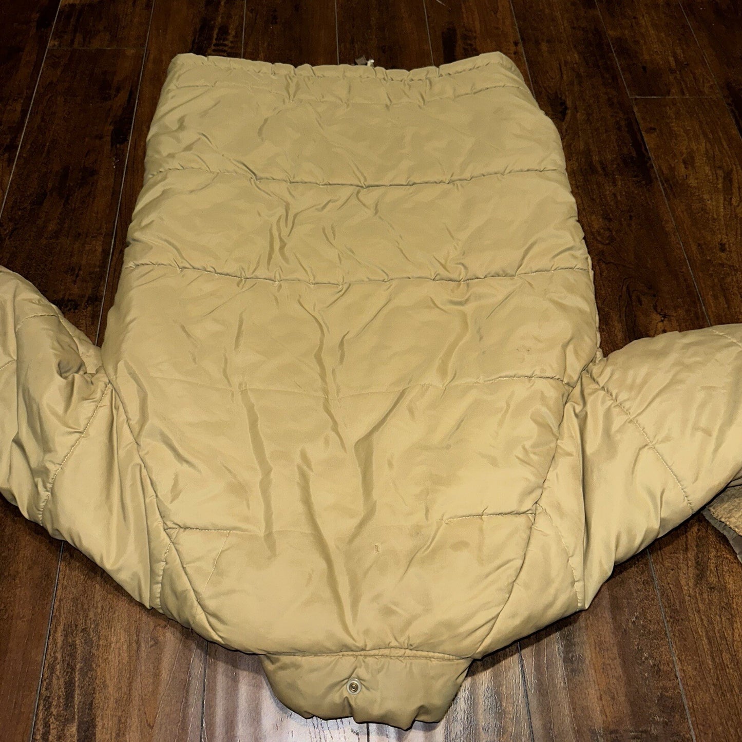 Vintage Golden Fleece Men's Tan Winter Jacket Parka Down Like Poly 70s 80s