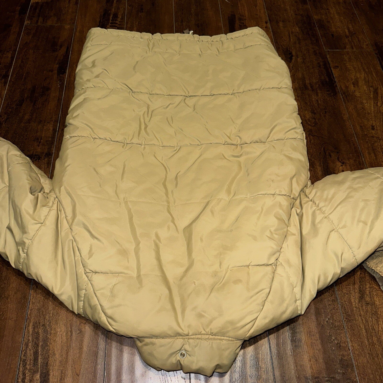 Vintage Golden Fleece Men's Tan Winter Jacket Parka Down Like Poly 70s 80s