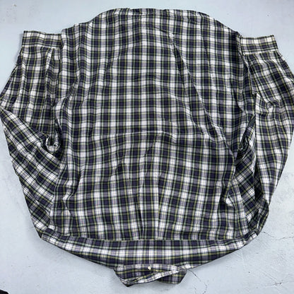 Polo Ralph Lauren Shirt Mens L Green Button Up Bartlett Long Sleeve Blue VTG