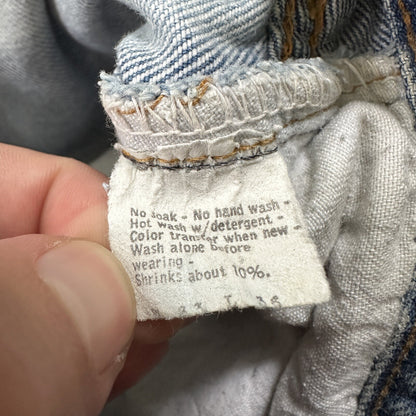 Levis Vintage 80s Redline Selvedge USA 501 XX Jeans Light Wash 32x36 Act 29x31