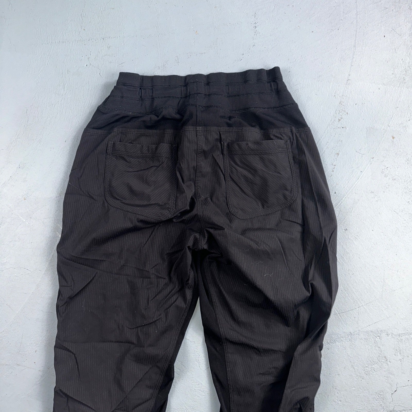 Lululemon Dance Studio Black Ruched Athletic Pants Unlined Women's Size Small