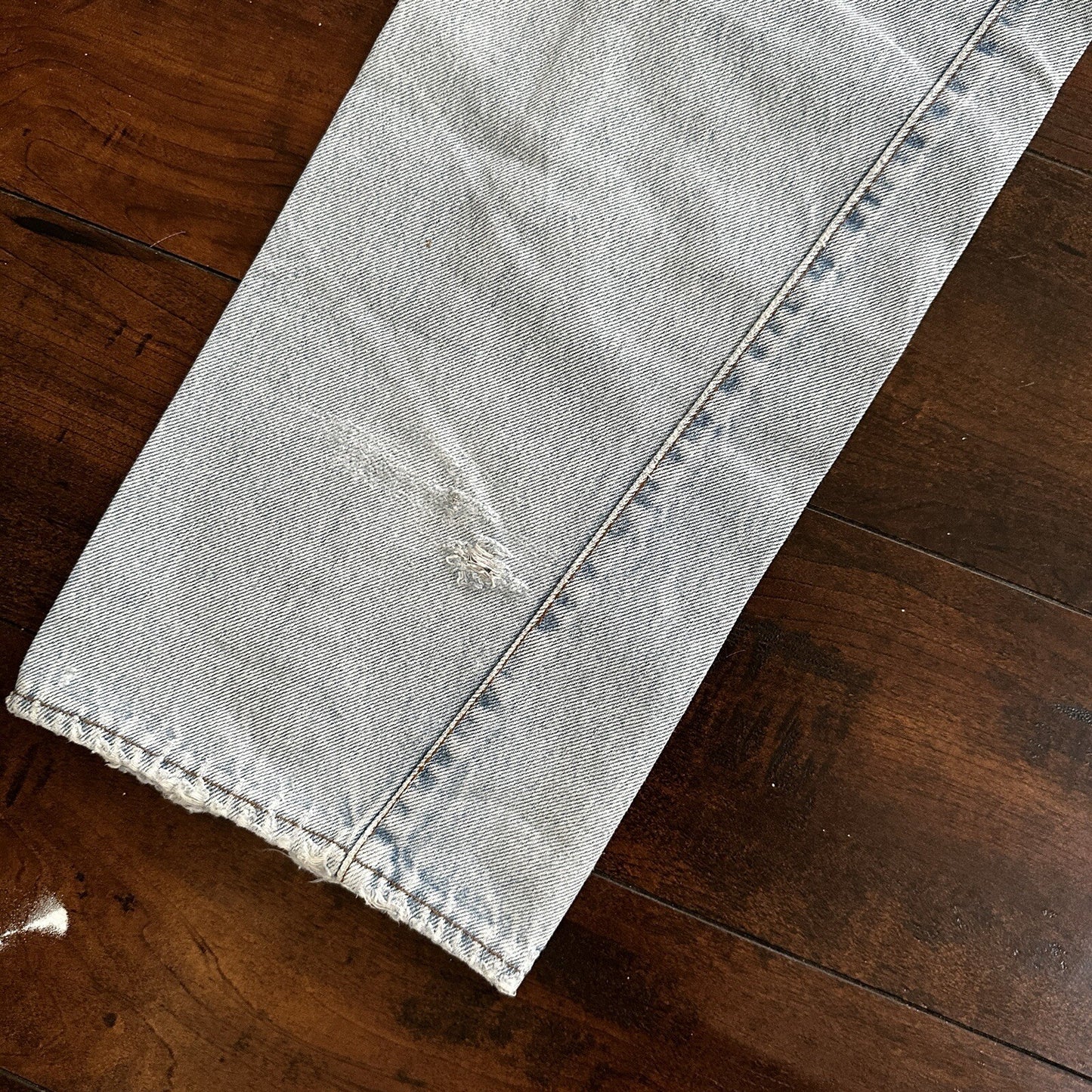 Levis Vintage 80s Redline Selvedge USA 501 Light Wash Blue Jeans 70s Act 29x33