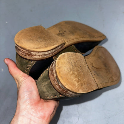 Cole Haan Carter Mens 8.5 M Black Brown Leather Oxford Worn Shoes