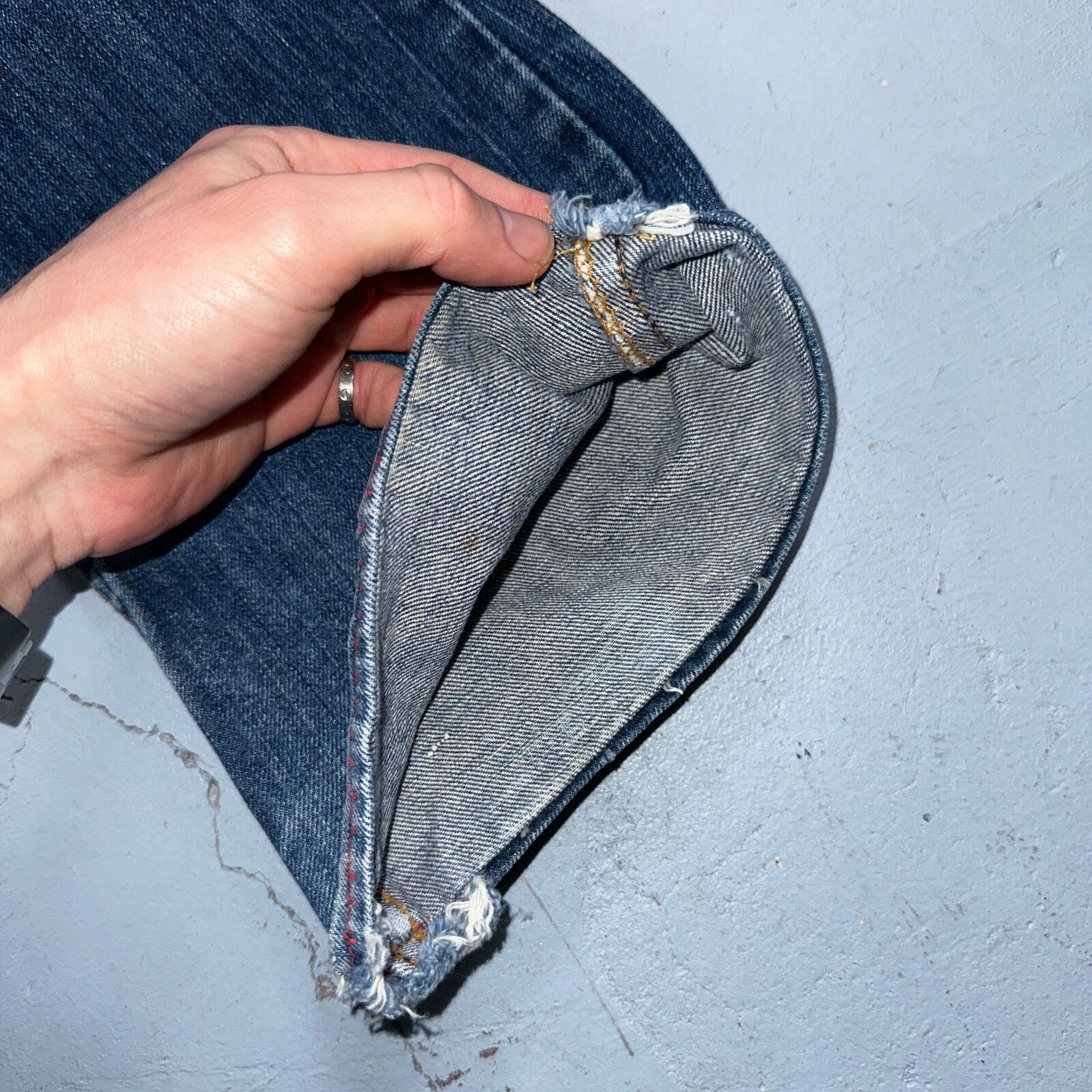 Levis 746 Vintage 70s USA Orange Tab Bootcut Flare Blue Bell Bottom Jeans 29x26