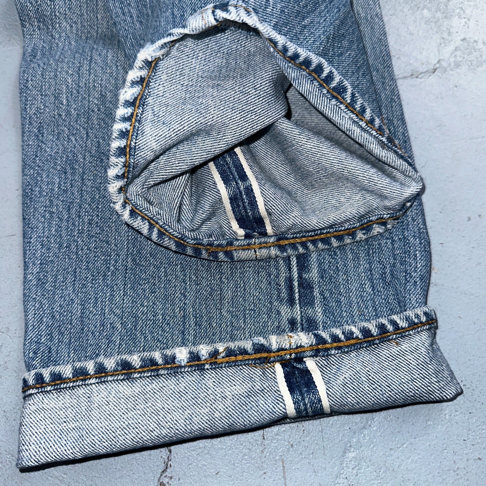 Levis 501 Vintage 80s Redline Selvedge USA XX Jeans Light Wash 36x36 Act 34x30