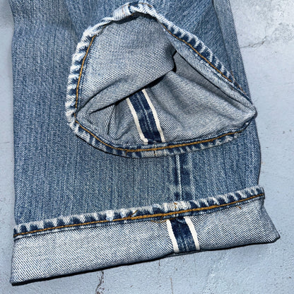 Levis 501 Vintage 80s Redline Selvedge USA XX Jeans Light Wash 36x36 Act 34x30