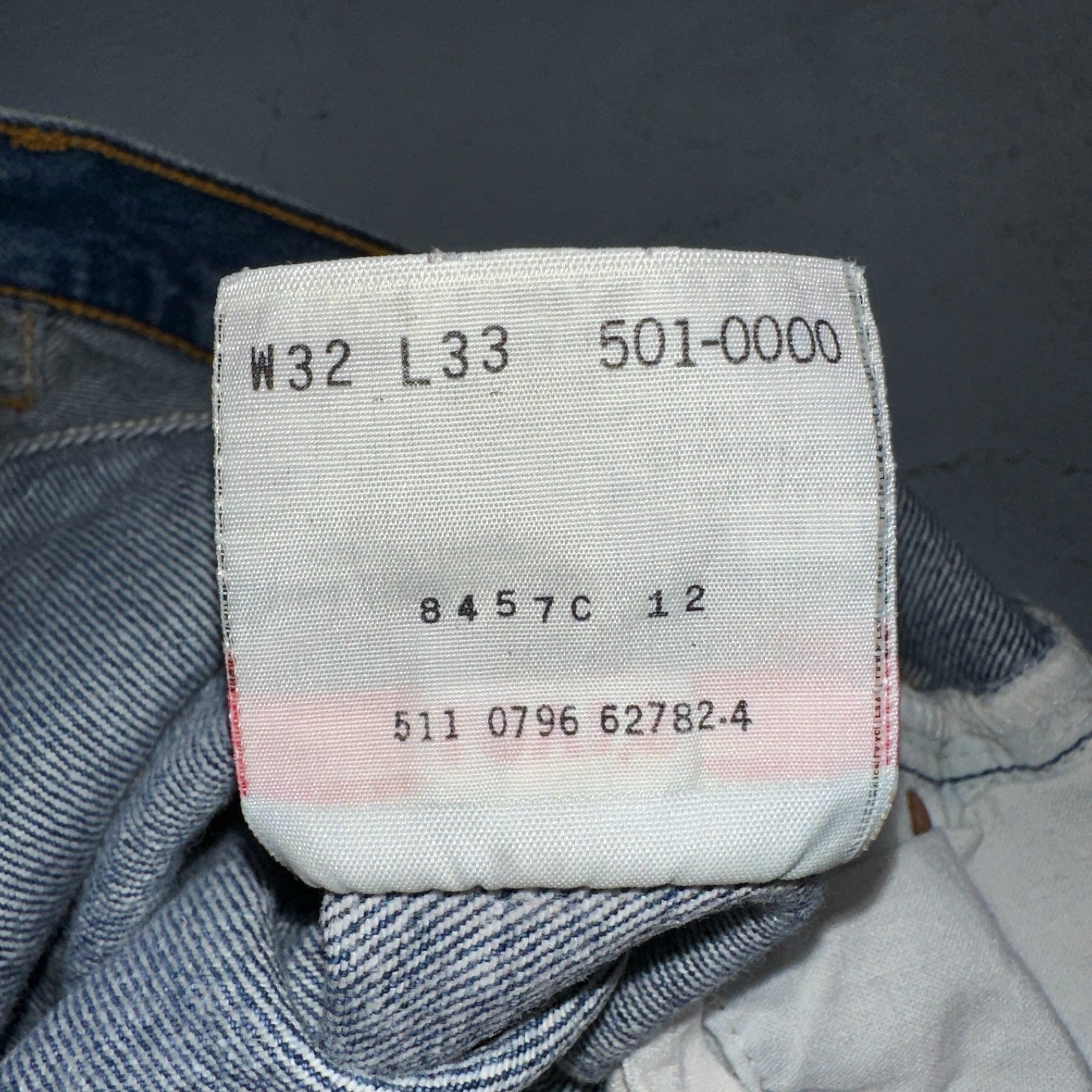 Levis 501 Vintage 90s USA XX Straight Leg Jeans Blue Med Wash 32x33 Act 29x29