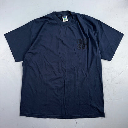 Utah State USA 2XL VTG T Shirt Single Stitch College University Art Graphic
