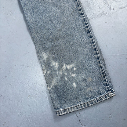 Levis 517 Vintage 90s USA Orange Tab Bootcut Flare Blue Worn Jeans Act 33x31