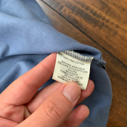 Robert Barakett T-Shirt Men XXL Short Sleeve Casual Pima Montreal Cotton Blue