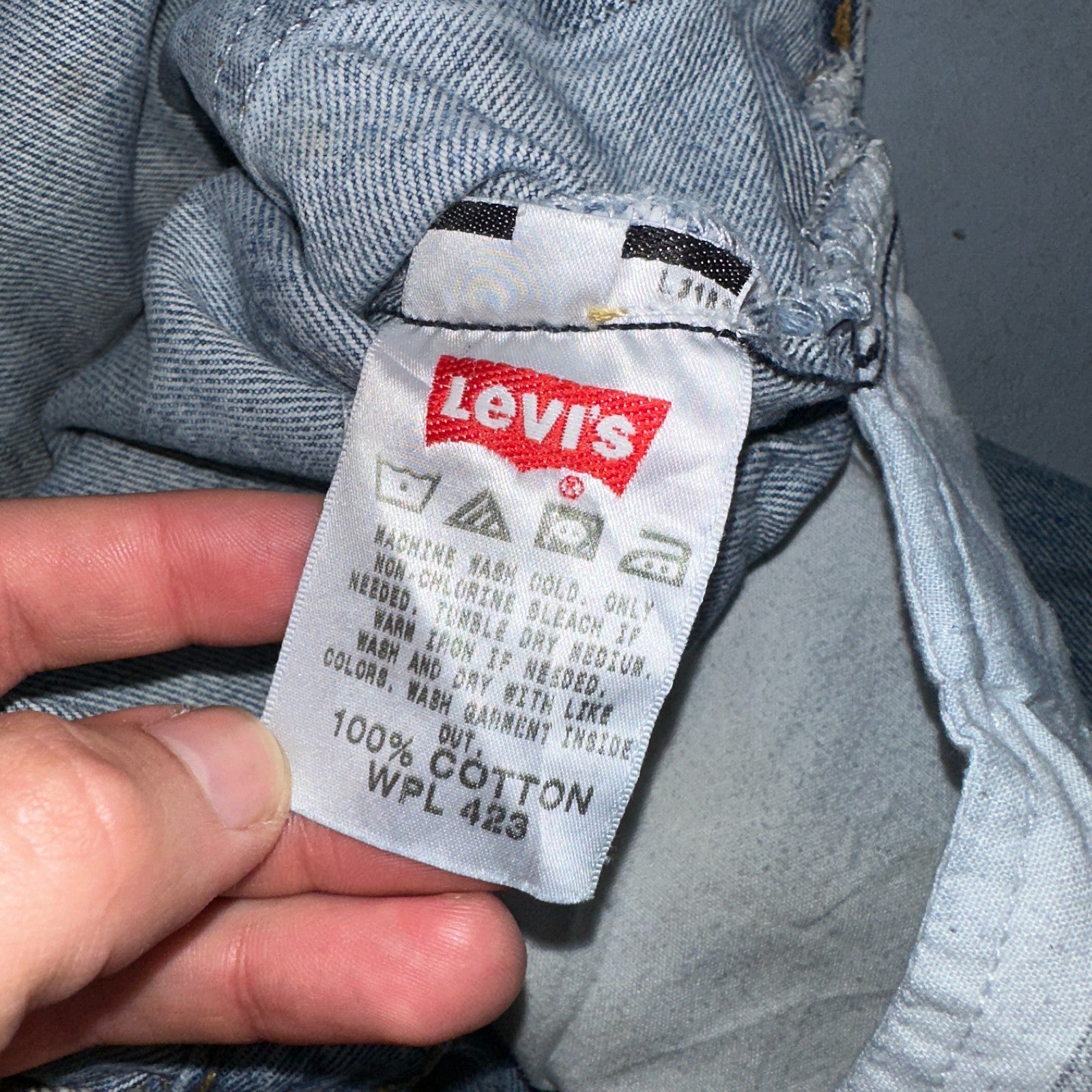 Levis 501 Vintage Y2K XX Straight Leg Jeans Blue Light Wash 40x34 Act 40x32