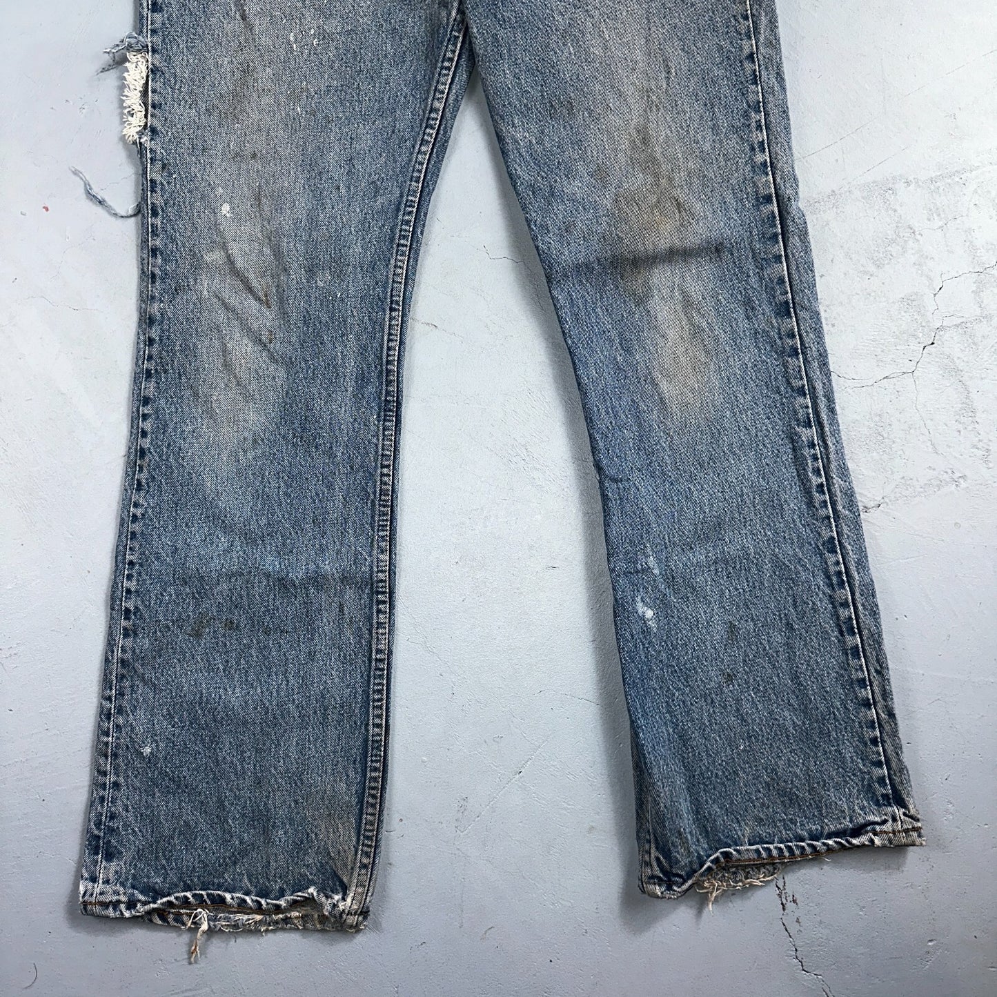 Levis 517 Vintage 80s USA Red Tab Bootcut Flare Blue Denim Jeans Act 34x30