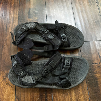Teva Black Textile Synthetic Spider Rubber Sport Strap Sandals Men’s Sz 14