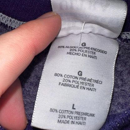 Truman Trail Blazers VTG Y2K Tye Dye Pullover Sweatshirt Crew Purple Portland