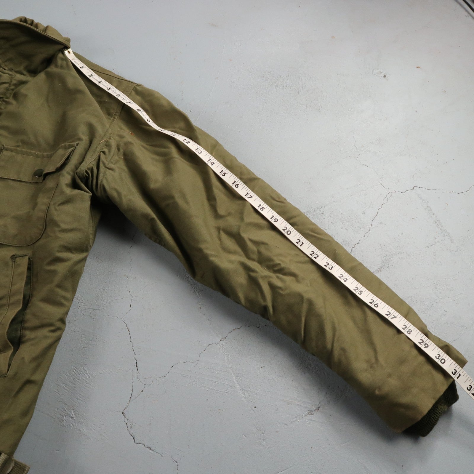 VTG 70s USN US Navy Military A-2 Intermediate Cold Weather Deck Jacket Small A2