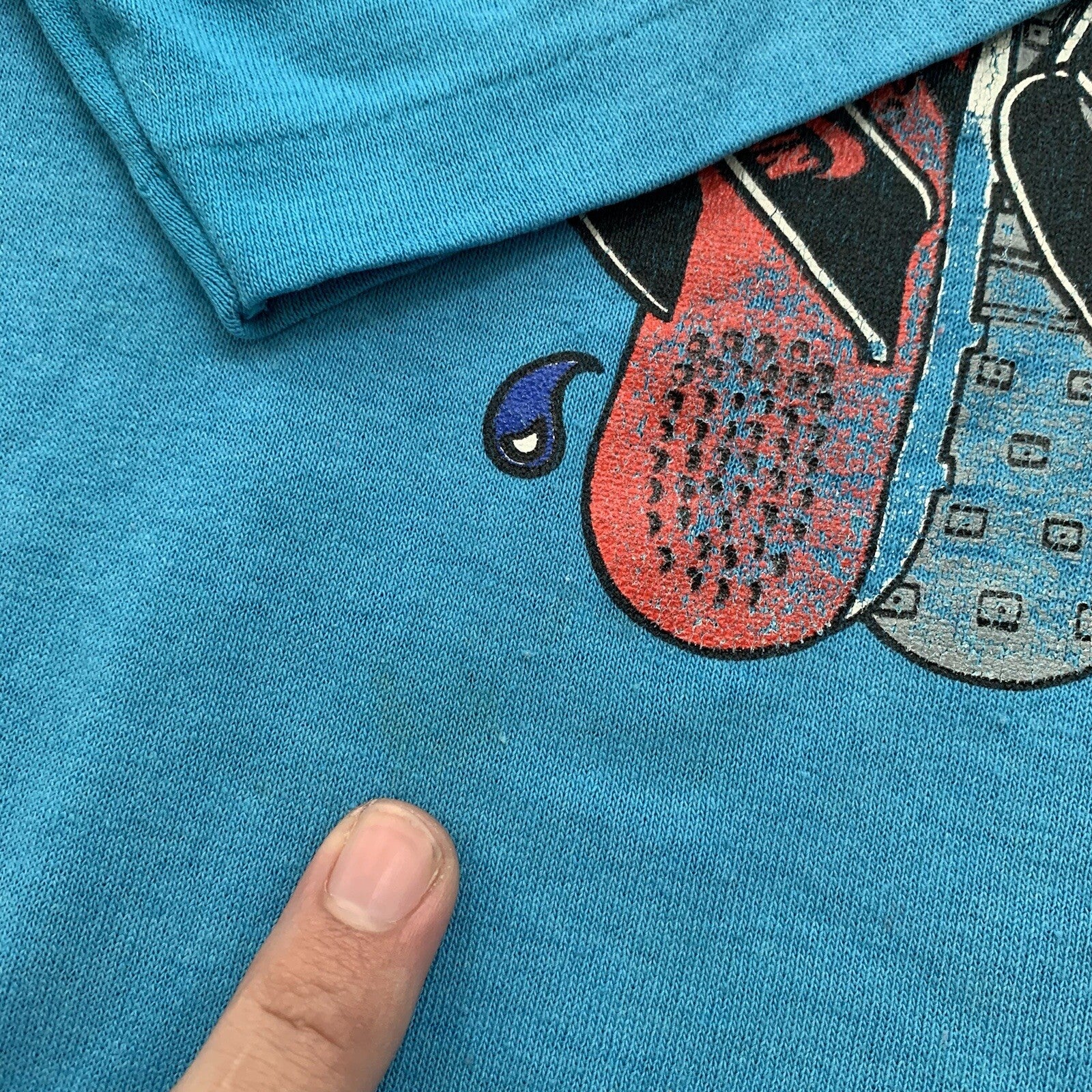 Nike Vintage T Shirt Mens M Palm Beach Waffle Sandals 80s Blue Tag Flordia Rap