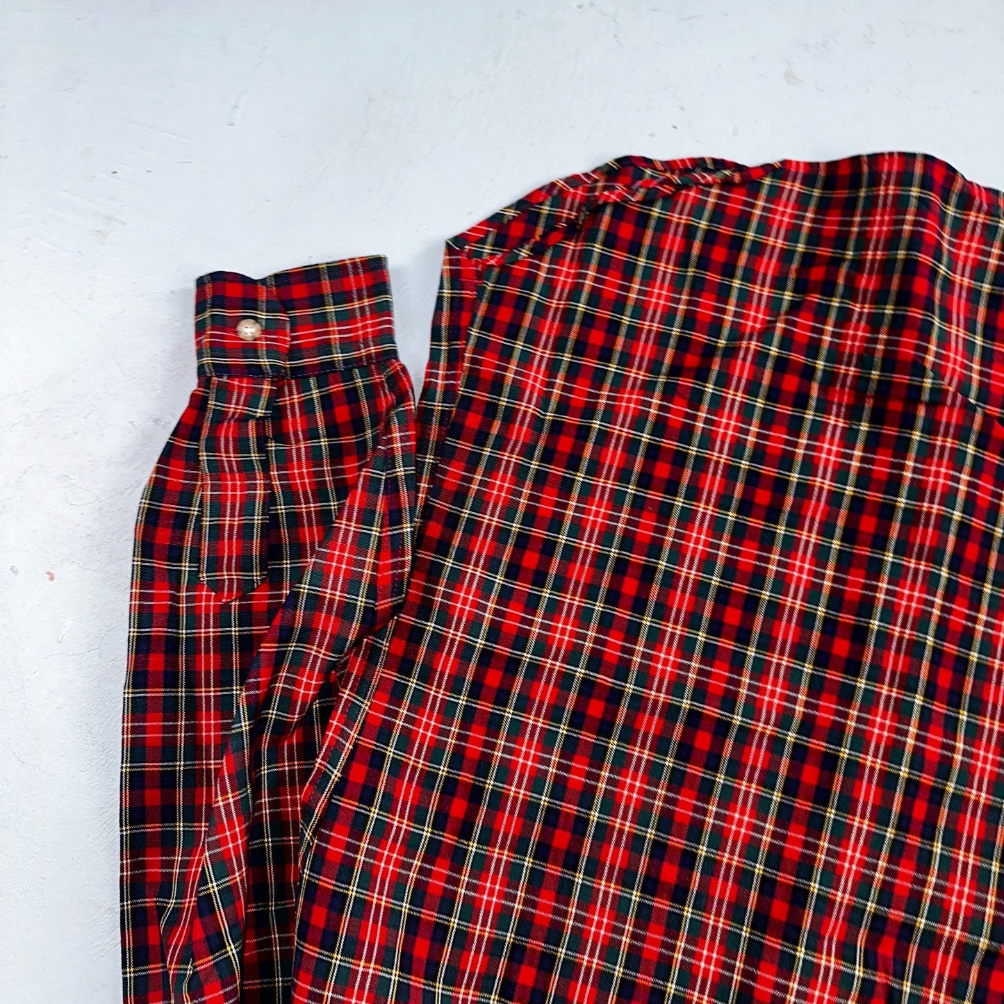 Vintage Pendleton Shirt Mens M Wool Plaid Flannel USA Button 1970s 70s Red