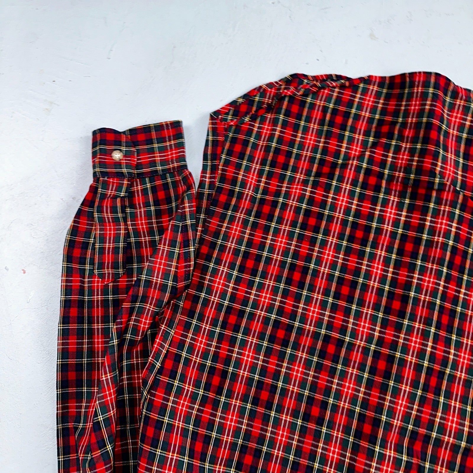 Vintage Pendleton Shirt Mens M Wool Plaid Flannel USA Button 1970s 70s Red