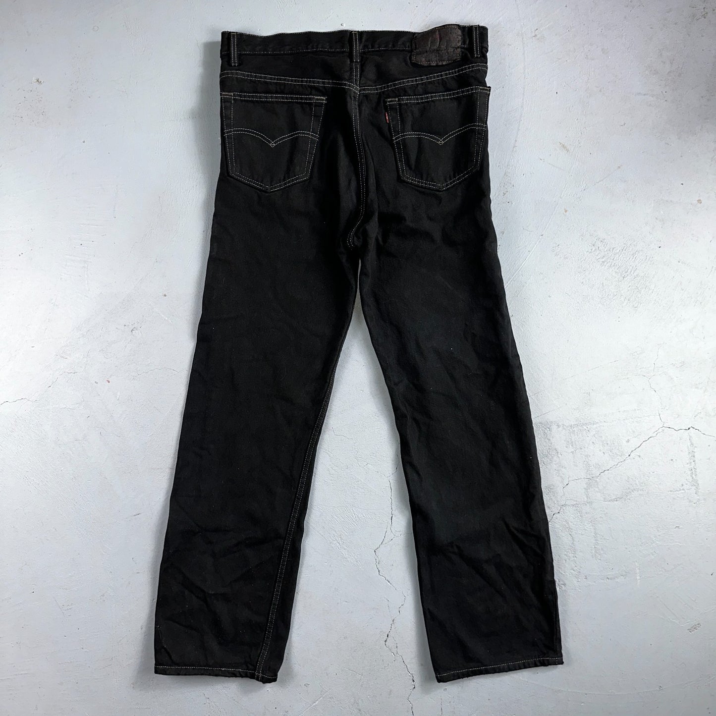 Levis 501 Vintage 90s XX Straight Leg Jeans Black Overdye Wash 36x30 Act 34x29