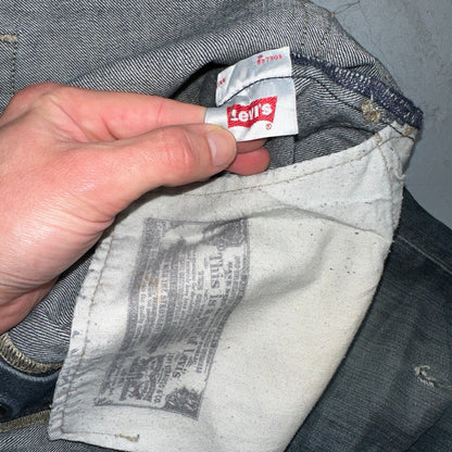 Levis 501 Y2K XX Straight Leg Jeans Blue VTG Med Wash 36x32 Act 36x31