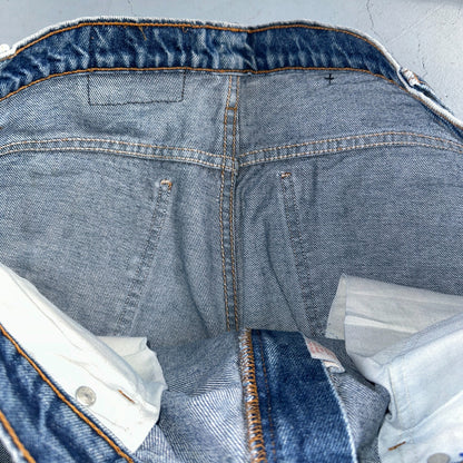 Levis 517 Vintage 90s Canada Orange Tab Bootcut Flare Blue Worn Jeans Act 38x30