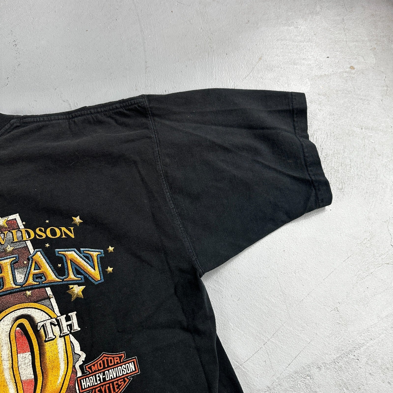 Harley Davidson Dothan Alabama  VTG T Shirt Motorcycle Bike Graphic USA Tye Dye